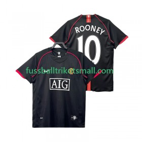 Fußballtrikots Manchester United Rooney 10 2007 2008 Retro Kurzarm Auswärts-trikot kaufen